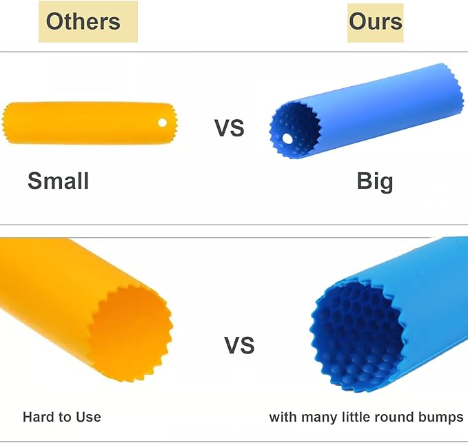 2 Set Silicone Garlic Peeler Easy Roller Tube Useful Garlic Odorfree Kitchen - Image 3