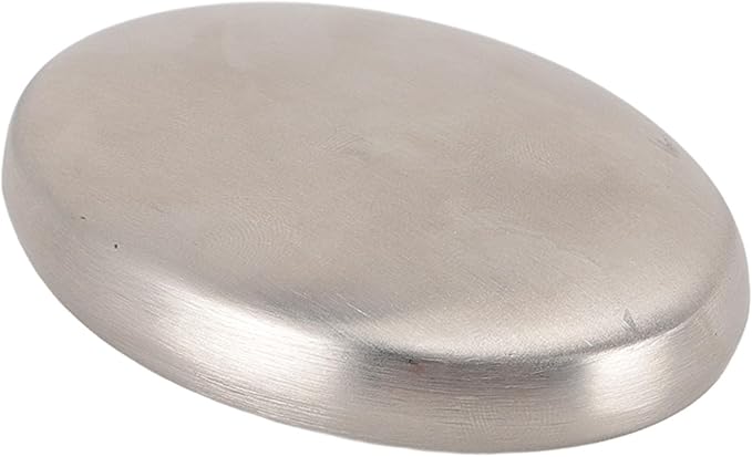 Stainless Steel Soap Bar for Hands, Odor Remover for Garlic, Fish & Onion Smells, Reusable Metal Soap for Kitchen, Cooking & Outdoor Use, Dishwasher Safe (10pcs)