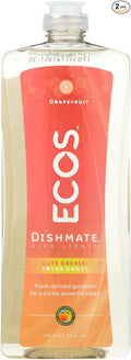 2 Pack of Earth Friendly Products Dishwashing Liquid - 25 oz - Grapefruit