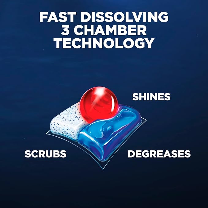 Finish - Quantum with Activblu technology - 37ct - Dishwasher Detergent - Powerball - Ultimate Clean and Shine - Dishwashing Tablets - Dish Tabs (Pack of 1)