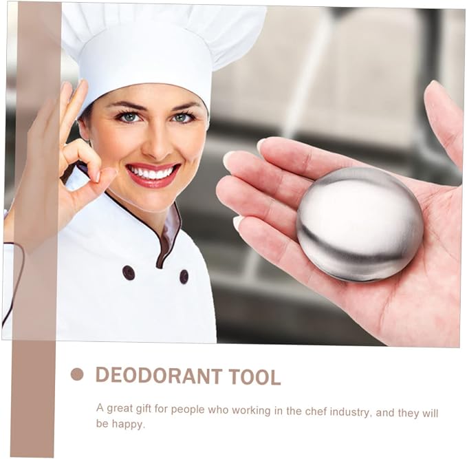 Kitchen Soap Steel Soap Round Metal Odor Absorbers for Home Stainless Steel Gadget