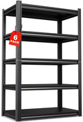 Set of 6 71"H Garage Shelving-2050LBS 5 Tier Storage Shelves, Adjustable Heavy by Unknown