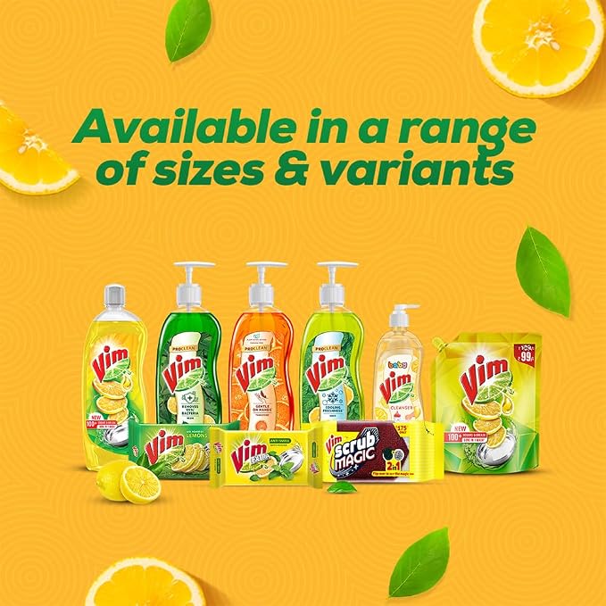 Vim Dishwash Gel - Lemon - 1 L