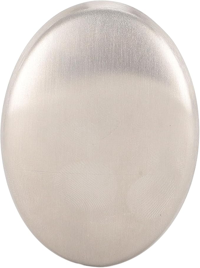 Stainless Steel Soap, Premium 304 Food Grade Odor Eliminator Bar for Kitchen Hands Fishermen Chefs 6.5x5cm
