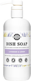 Rustic Strength Natural Dish Soap, Lavender & Lemon Scent, 16 fl oz | Plant-Based Formula, Cuts Grease, No Harsh Residue, Streak Free Clean Rinsing