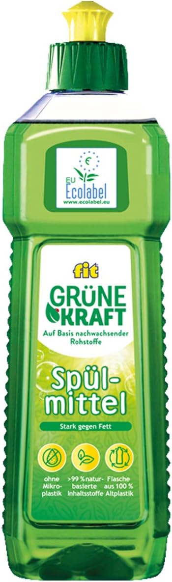 Fit Grüne Kraft Washing Up Liquid from Plant-Based Raw Materials 500 ml