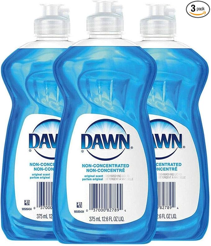Dawn Non Concentrated Original Dishwashing Liquid, 12.6 Fluid Ounce 3 per Order