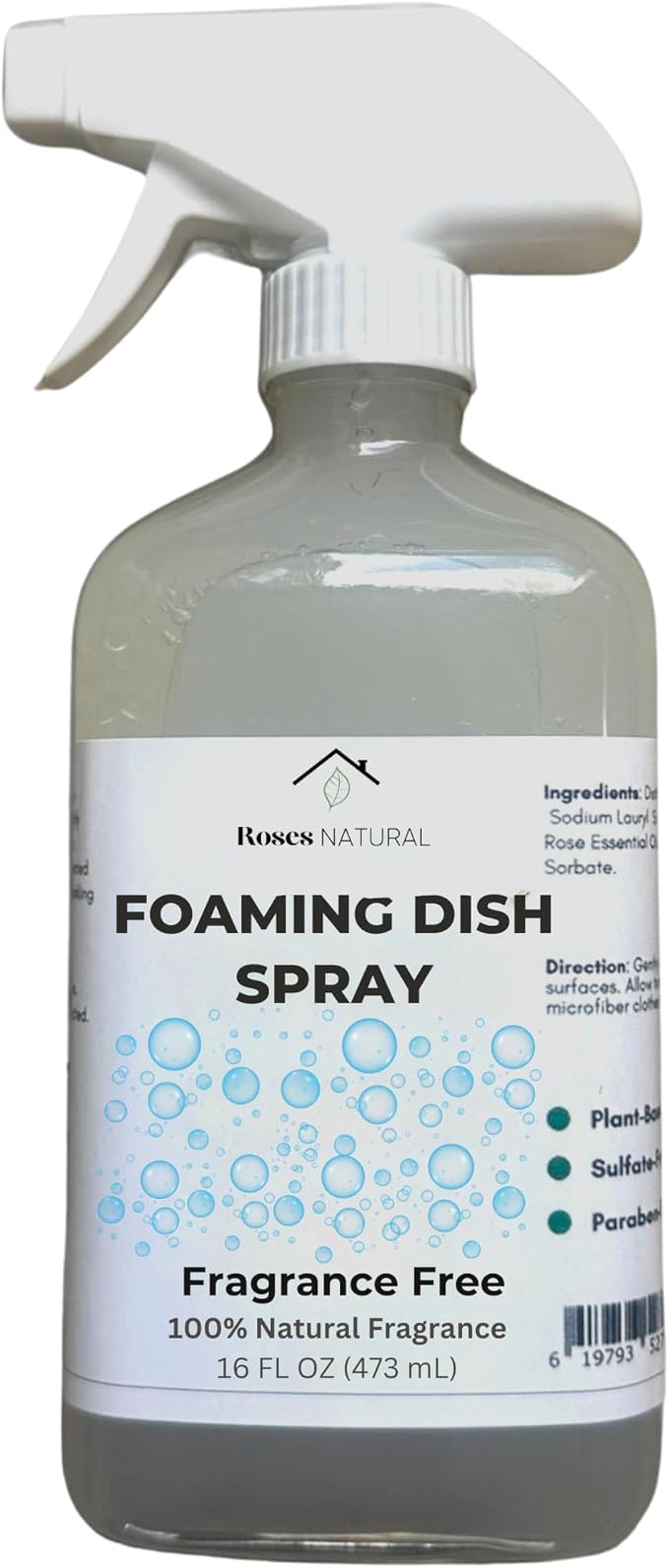 Foaming Dish Spray, Powerful Foaming Action, 16 fl oz, 5 Scent (Fragrance Free)