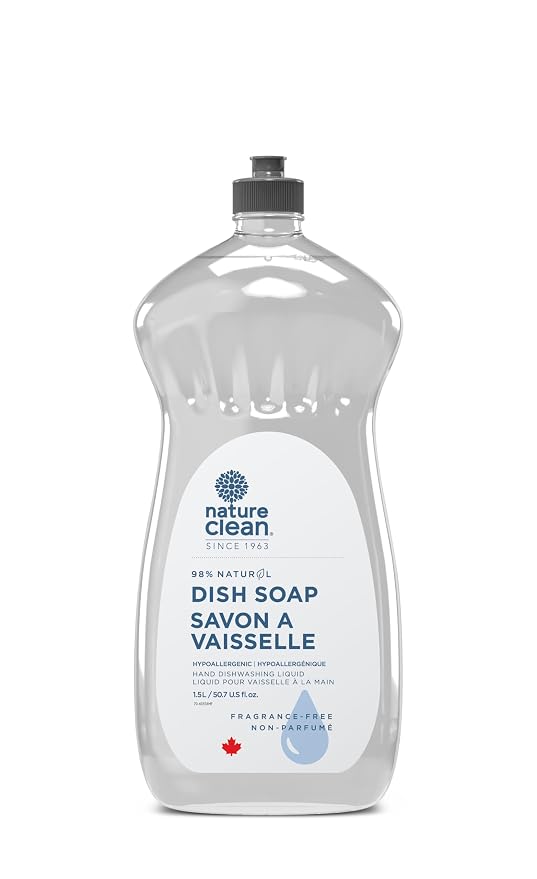 Nature Clean Dish Liquid Unscented, 740 ML