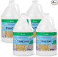 Ginger Lily Farms Botanicals Plant-Based Liquid Dish Soap, Concentrated Formula with Max Grease Cleaning Power, Cruelty-Free, Basil Scent, 1 Gallon Refill (128 Fl. Oz.) (Pack of 4)
