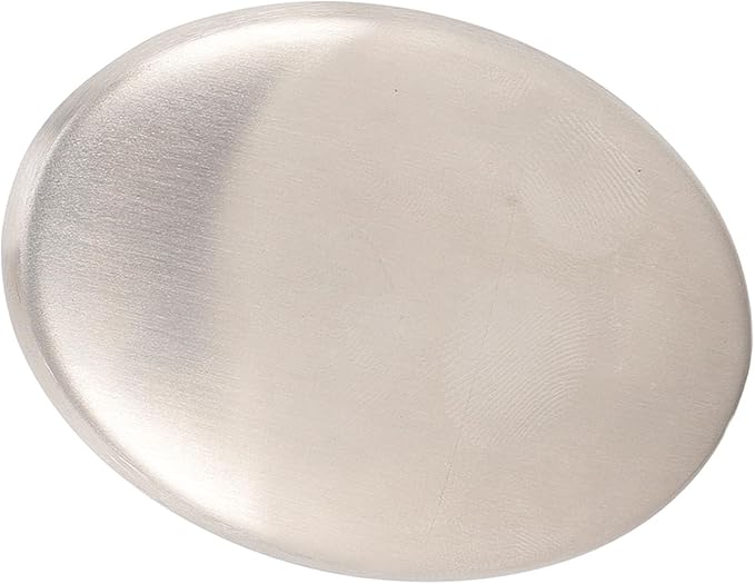 Stainless Steel Soap Bar for Hands, Odor Remover for Garlic, Fish & Onion Smells, Reusable Metal Soap for Kitchen, Cooking & Outdoor Use, Dishwasher Safe (10pcs)