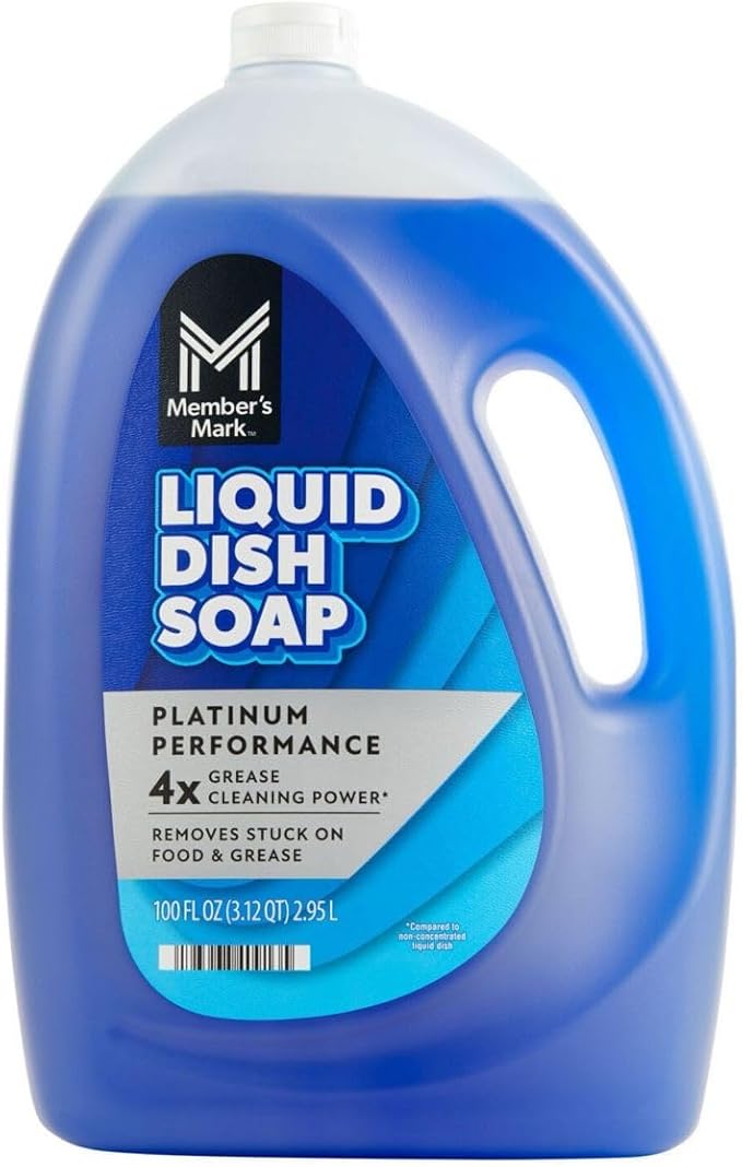 Member Marks Platinum Performance Liquid Dish Soap,Fresh Clean,100 fl.oz Pack-1