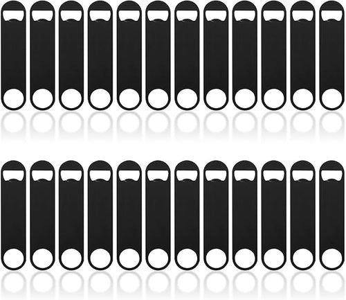 24 Pack Flat Beer Bottle Opener 5 inch Heavy Duty Stainless Steel Flat Bottle by Ohiyoo
