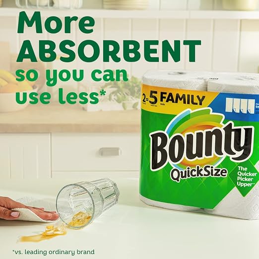 Dawn Professional Dishwashing Liquid Soap Detergent, Bulk Degreaser Removes Greasy Foods from Pots, Pans and Dishes in Commercial Restaurant Kitchens, Regular Scent, 38 oz. (Case of 8) and Bounty Quick-Size Paper Towels, White, 16 Family Rolls = 40 Reg...