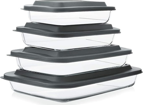 8-Piece Deep Glass Baking Dish Set by MMCIRCO