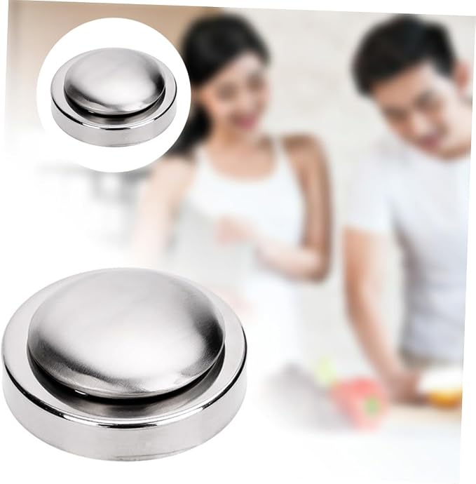 STOBAZA 2sets Stainless Steel Soap Bar for Odor Removal Kitchen Tool to Eliminate Fish Garlic and Onion Smells for Use Easy to Clean and Rustproof
