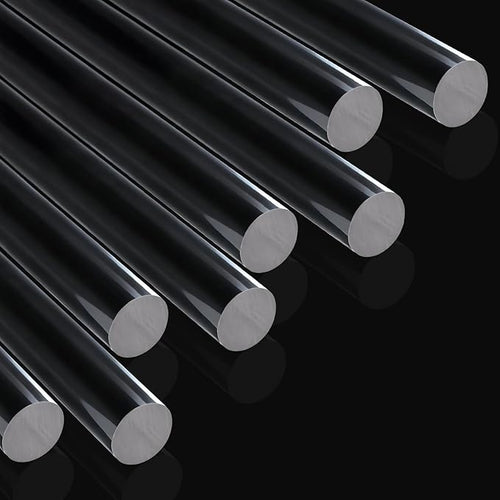 8pcs Acrylic Clay Roller, Plastic Clear Round Tube Roller Pin Polymer Clay Tools by Unknown