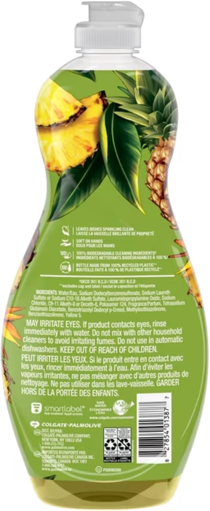 Cleaning Palmolive Liquid Dish Soap Pineapple Breeze 591ML-2 Ct