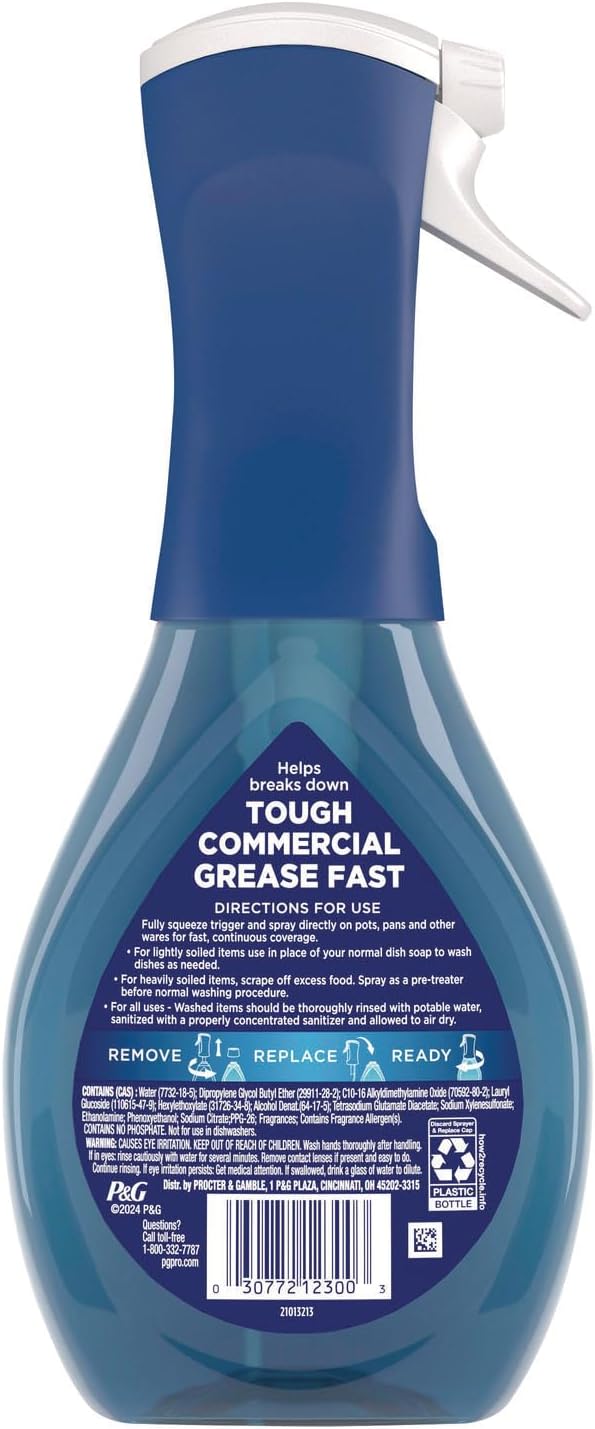 Dawn Heavy Duty Powerwash Commercial Dish Spray, 16 Fl Oz (Pack of 1) bundled with Heavy Duty Sctoch Brite Sponge
