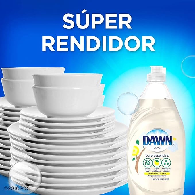 Dawn Antibacterial Hand Soap, Dishwashing Liquid, Lemmon.