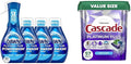Bundle of Dawn Platinum Powerwash Dish Spray, Dish Soap, Fresh Scent Bundle, 1 Spray (16oz) + 3 Refills (16oz each)+ Cascade Platinum Plus Dishwasher Pods, Fresh Scent, 57 Count