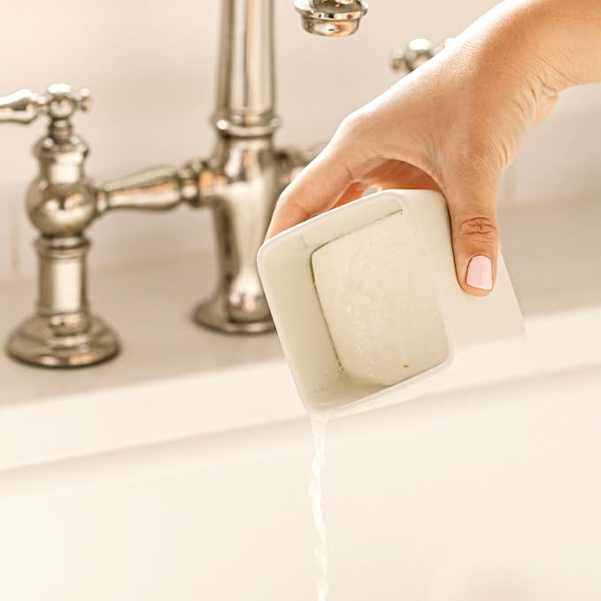 Nellie's Dish Butter Refill - Semi-Solid Zero-Waste Dish Soap Block Alternative - Light Spruce Scent - Easy Refill for Dish Butter Container - (1 Pack) | Phosphate-Free & Septic-Safe, Fits Nellie's Dish Butter Ceramic Container, Made in Canada