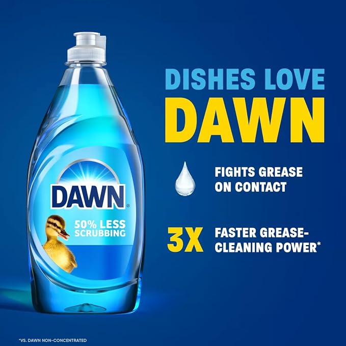 Dawn Ultra Dishwashing Liquid Dish Soap - Original - 30.8 fl oz: Tough Grease Remover, Multi-Surface Cleaning
