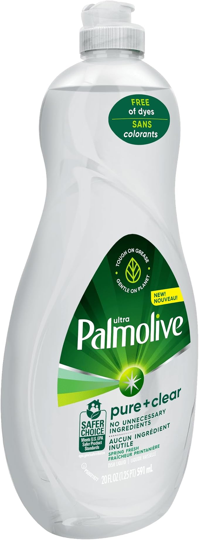 Palmolive Ultra Dishwashing Liquid, Pure + Clear Original 591 ml