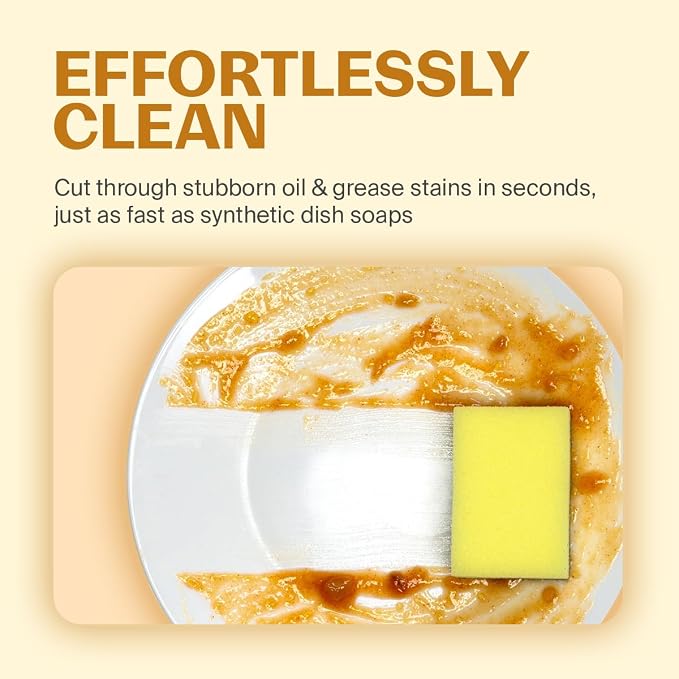 Fuwa3e Natural Dish Soap Pineapple (3 Pack) & Bathroom Toilet Cleaner (3 Pack)