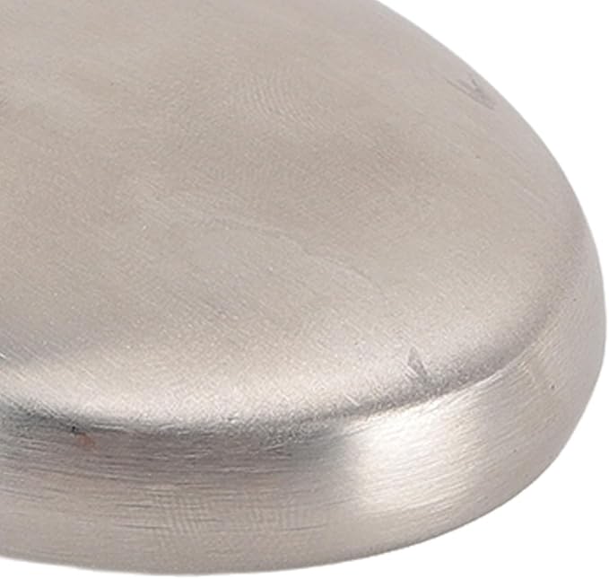 Stainless Steel Soap, Premium 304 Food Grade Odor Eliminator Bar for Kitchen Hands Fishermen Chefs 6.5x5cm