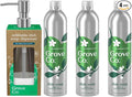 Grove Co. Dish Soap, 3 x 16 fl oz Refills + Refillable Glass Dispenser | Apple & Pear Blossom; Plastic-Free; Reusable dispenser; Refill format; Removes Stuck on Food; 98% plant-based ingredients