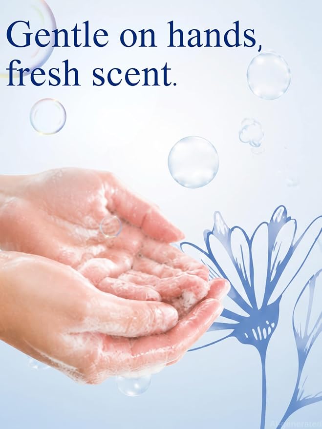Dish Soap Dishwashing Liquid 24 fl oz 4 Pack Classic Scent | Dishwashing Liquid is gentle on hands yet tough on grease, deep cleans dishes, pots/pans, versatile kitchen use, 2 pack value
