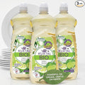 KUXTAL Dish Soap 3 Pack – Gentle on Hands, Powerful Grease Cutting, Biodegradable Plant-Based Formula for Hand Washing, Natural Citrus Scent, 27.7 fl oz Each