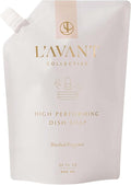 L'AVANT Natural Dish Soap Refill, Plant-Based, 32 Fl Oz, Blushed Bergamot | Plant-based, non-toxic formula, grease-cutting power, gentle on hands, Blushed Bergamot scent, cruelty-free, 32 fl oz refill