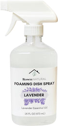 Lavender Foaming Dish Spray — Plant-Based, Non-Toxic & Hypoallergenic Cleaner, Powerful Foaming Action Cuts Grease, Spray • Wipe • Rinse, 16 fl oz