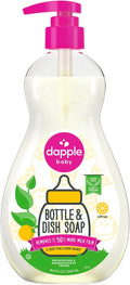 Dapple Baby Fresh Citrus Baby Bottle & Dish Soap - 16.9 fl oz - Plant-Powered Cleaner for Bottles, Pump Parts, and Sippy Cups