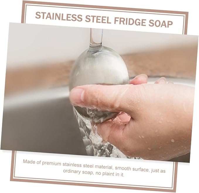 Kitchen Soap Steel Soap Round Metal Odor Absorbers for Home Stainless Steel Gadget