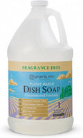 Ginger Lily Farms Botanicals Plant-Based Liquid Dish Soap, Concentrated Formula with Max Grease Cleaning Power, Cruelty-Free, Fragrance-Free, 1 Gallon Refill (128 Fl. Oz.), Clear