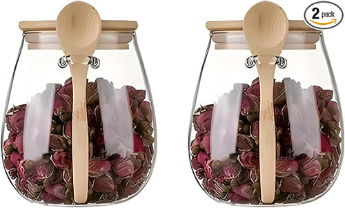 Airtight glass jar storage container by DNIENKGE