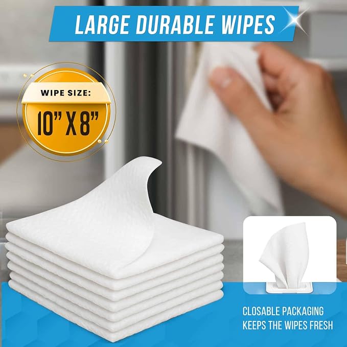 ACTIVE Dishwasher Detergent Booster and Appliance Cleaner Wipes - Includes 32oz Dish Soap Boosting Powder and 24ct Appliance Cleaning Wipes