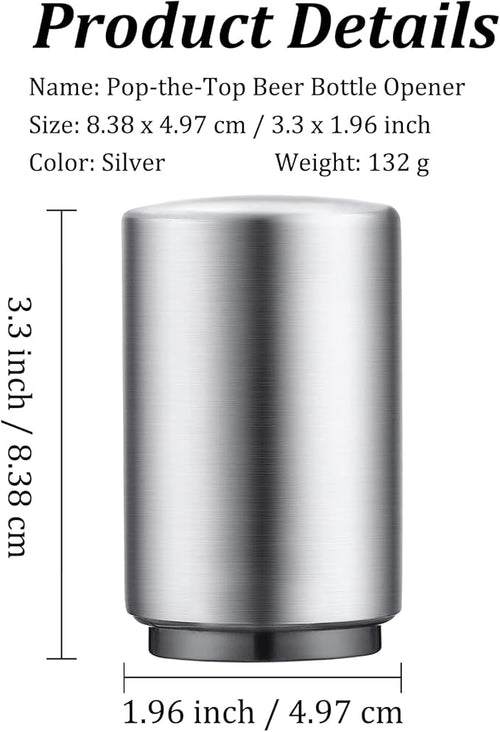 2PCS Premium Beer Bottle Opener, Automatic Stainless Steel Quick Pop the Top - Image 2