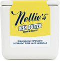 Nellie's Dish Butter | Solid Dish Soap | Lemongrass Scent | Made in Canada | Concentrated Solid Dish Soap, Reusable Ceramic Container, Phosphate-Free, Plastic-Free & Low-Waste Packaging.