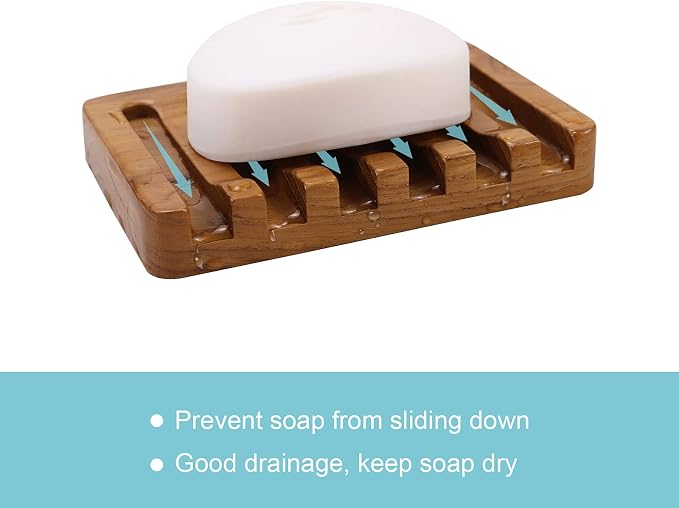 Teak Soap Dish & Dish Scrub Brush by HTB