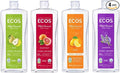 ECOS Plant Based Dish Soap Variety Pack - Natural Dishwashing Liquid Cuts Grease - Hypoallergenic for Sensitive Skin - Free & Clear, Lavender, Grapefruit, Pear - 25 Oz (4 Pack)