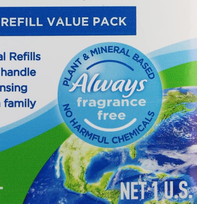 Fragrance Free, Free & Clear, Liquid Dish Soap, 128 Fl Oz (1-Gallon) |For Environmental Sensitivities (MCS, EI, free of MI, Sulfate, SLS) Sensitive Skin, Plant Based, Unscented
