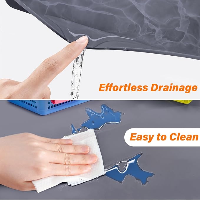 FLATO Waterproof Under Sink Mat 37" x 19" Shelf Liner - Image 3