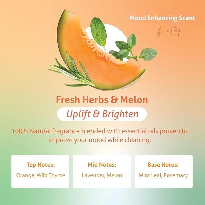 Therapy Clean Fresh Herbs & Melon Bundle – 24 oz All Purpose Cleaner + 16 oz Dish Soap
