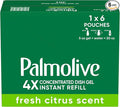 Palmolive 4X Concentrated* Instant Refill Pouches, Fresh Citrus Scent - 5 Fluid Ounce Refills (6 Pack)