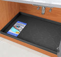 SIKADEER Under Sink Mat Waterproof 34" x 19", Silicone Mat Kitchen Drawer Shelf by SIKADEER