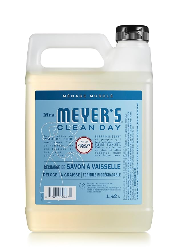 Mrs Meyer's Rain Water Dish Soap Refill, 1400 ML